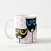 Schwarze Katzen u. Tatzen - TASSE (Links)