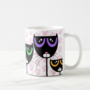 Schwarze Katzen u. Tatzen - TASSE