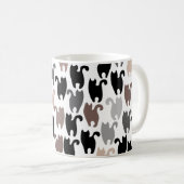 Schwarze Katzen und Freunde Kaffeetasse (VorderseiteRechts)