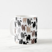 Schwarze Katzen und Freunde Kaffeetasse (Vorderseite Links)
