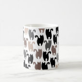 Schwarze Katzen und Freunde Kaffeetasse (Mittel)
