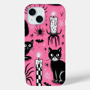 Schwarze Katzen und Kerzen Case-Mate iPhone Hülle
