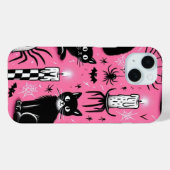 Schwarze Katzen und Kerzen Case-Mate iPhone Hülle (Rückseite (Horizontal))