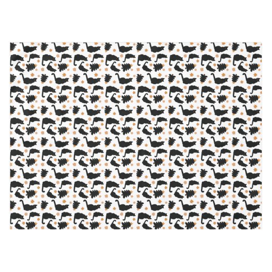 Schwarze Katzen und Weihnachtsbäume Tischdecke (Vorderseite (Horizontal))