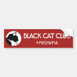 Schwarze Katzen-Verein Meowfia Autoaufkleber