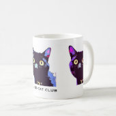 Schwarze Katzen-Verein! Tasse (VorderseiteRechts)