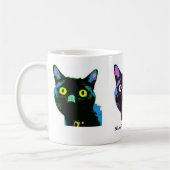 Schwarze Katzen-Verein! Tasse (Links)