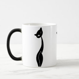 Schwarze Katzen-verwandelnde Tasse
