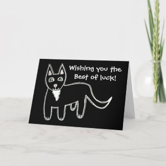 Schwarze Katzen-viel Glück Karte