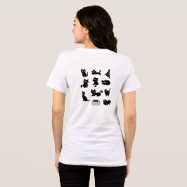 Schwarze Katzen Vinyl Aufkleber Süße Katze Tri-Blend Shirt