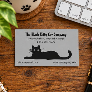 Schwarze Katzen Visitenkarte
