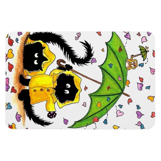 Schwarze Katzen von BiHrLe Magnet (Horizontal)