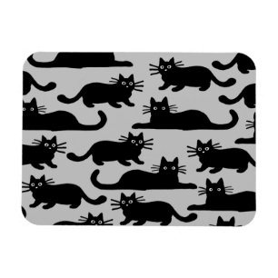 Schwarze Katzen Vorlage Magnet