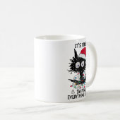 Schwarze Katzen Weihnachten Es ist gut, ich bin al Kaffeetasse (VorderseiteRechts)