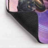 "Schwarze Katzen-Weissagung " Mousepad (Ecke)