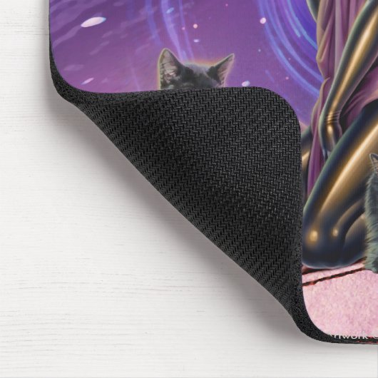 "Schwarze Katzen-Weissagung " Mousepad (Ecke)