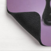Schwarze Katzen-weiße Katze (Farbe 4) Mousepad (Ecke)