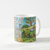 SCHWARZE KATZEN, WITCH PUMPKIN PIE FACTORY CLASSIC KAFFEETASSE (VorderseiteRechts)