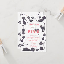 Schwarze Katzen zum Geburtstag