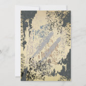 Schwarze Katzen zwischen dem Geburtstag Einladung (Rückseite)