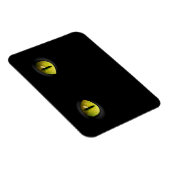 Schwarze Katzenaugen im Dunkeln Magnet (Rechte Seite)