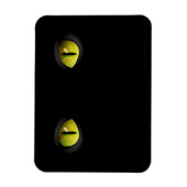 Schwarze Katzenaugen im Dunkeln Magnet (Vertikal)