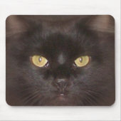 schwarze Katzenaugen Mousepad (Vorne)