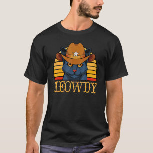 Schwarze Katzenbaby-Pose Position Süßes Miauen Swe T-Shirt