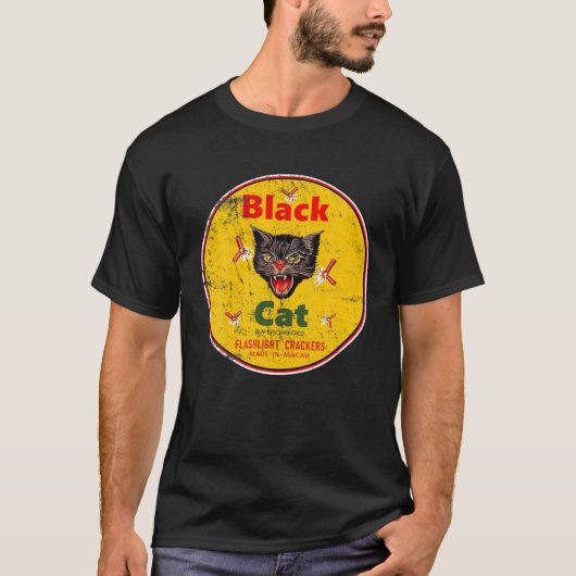 Schwarze Katzenficker T-Shirt (Vorderseite)