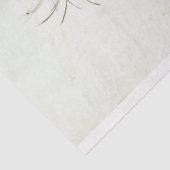 Schwarze Katzenfrau in Schwarz und Pfauendecoupage Seidenpapier (Ausschnitt)