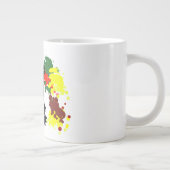 Schwarze Katzenherbst Jumbo-Tasse (Rechts)