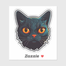 Schwarze Katzenkatze Grafisches Design