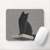 Schwarze Katzenköniglichkeit Mousepad (Mit Mouse)