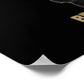 Schwarze Katzenkratzel, weil Mord falsch ist Poster (Ecke)