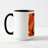 Schwarze Katzenmalerei, Tasse (Links)
