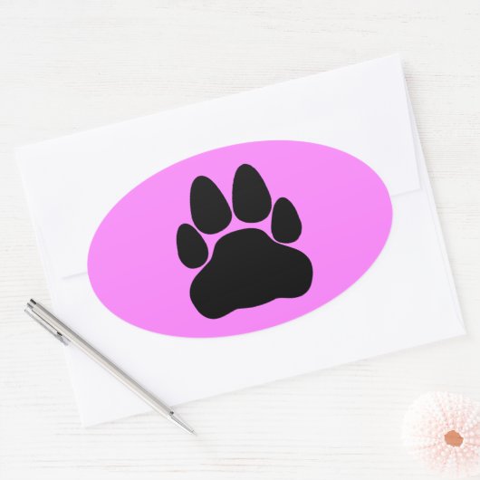 Schwarze Katzenpaare Druckform Ovaler Aufkleber (Umschlag)