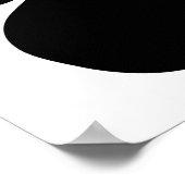 Schwarze Katzenpaare Druckform Poster (Ecke)