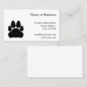 Schwarze Katzenpaare Druckform Visitenkarte (Vorne/Hinten)