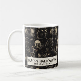 Schwarze Katzenschädel und GiftHalloween Kaffeetasse