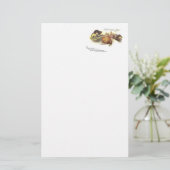 Schwarze Katzenschale Jack O' Lantern Hexenzunge Briefpapier (Stehend Vorderseite)