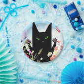 Schwarze Katzenschmetterlingsfieber: Kitty und Bl Pappteller (Party)