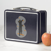 Schwarze Katzenschnecke Metal Lunchbox (Beispiel)