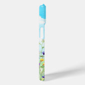 Schwarze Katzenspringfieber: Kitty und Blumen Case-Mate iPhone Hülle (Rückseite / Rechts)