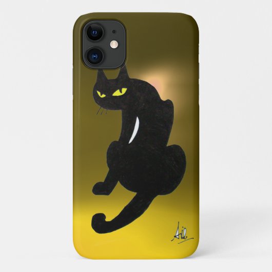 SCHWARZE KATZGEBÜHR Case-Mate iPhone HÜLLE (Rückseite)