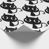 SCHWARZE KATZKÜCHE GESCHENKPAPIER (Ecke)