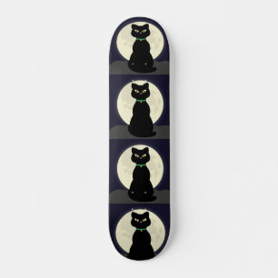 SCHWARZE KATZMOONLIGHT SKATEBOARTEN SKATEBOARD