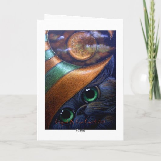 SCHWARZE KATZSCHEIBE HAT 1 Karte (Rückseite)