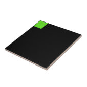 Schwarze Keramik Fliese (Seite)