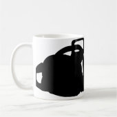 schwarze Kettensäge Kaffeetasse (Links)