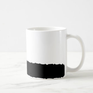 schwarze Kettensäge Kaffeetasse